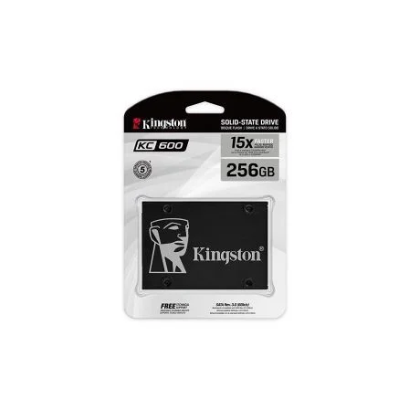 Kingston SKC600/256G Disco SSD 256GB SATA III 2.5' - 550/520MB/s, 3D TLC NAND, Cifrado AES 256-bit, 5 Años Garantía Kingston SKC600/256G Disco SSD 256GB SATA III 2.5' - 550/520MB/s, 3D TLC NAND, Cifrado AES 256-bit, 5 Años Garantía